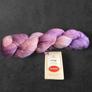 Dream in Color yarn Wisp silk, merino wool color 725 Angel 550 yards NWT